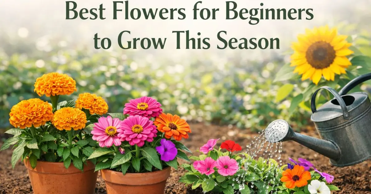 Best Flowers for Beginners to Grow This Season