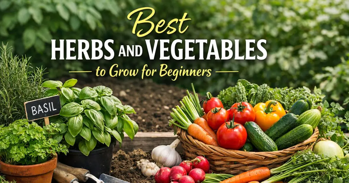Best Herbs and Vegetables to Grow for Beginners A Guide for Home Gardeners