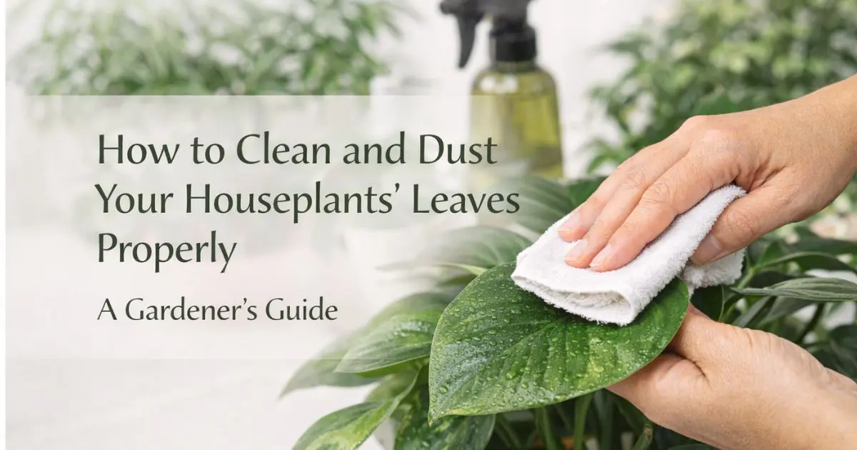 How to Clean and Dust Your Houseplants Leaves Properle