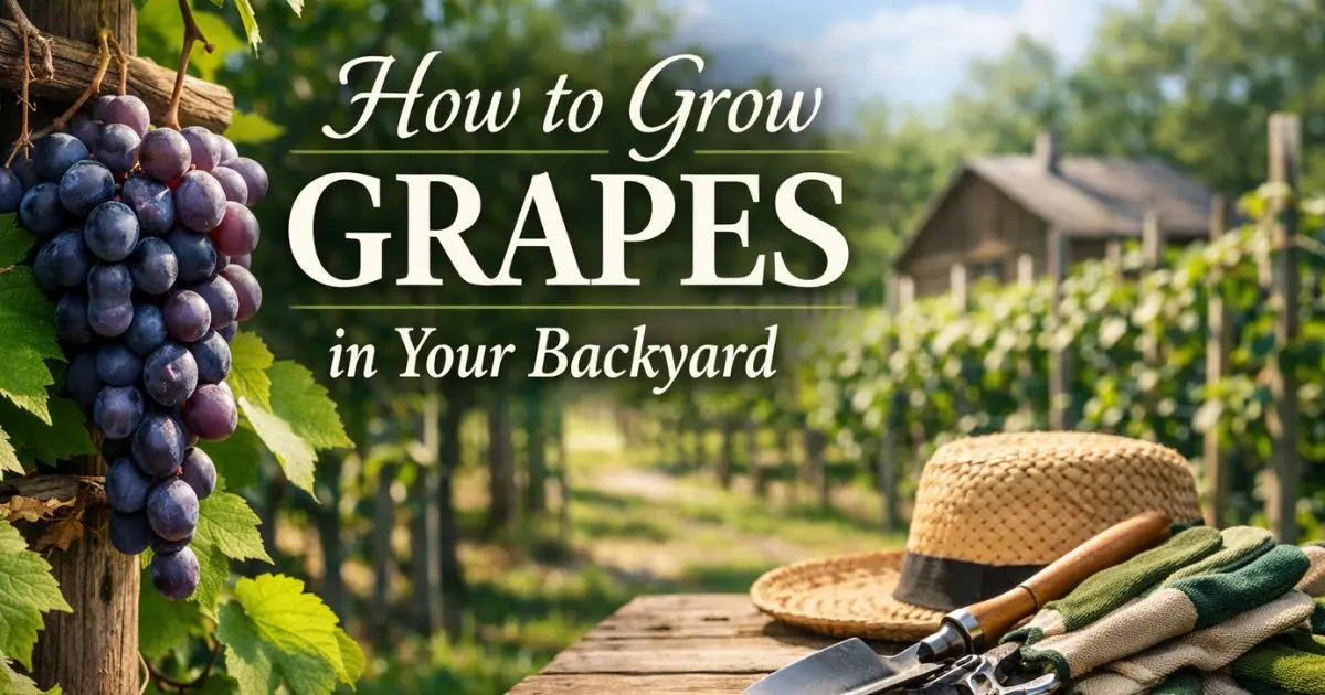 How to Grow Grapes in-Your Backyard The Ultimate Beginners Guide