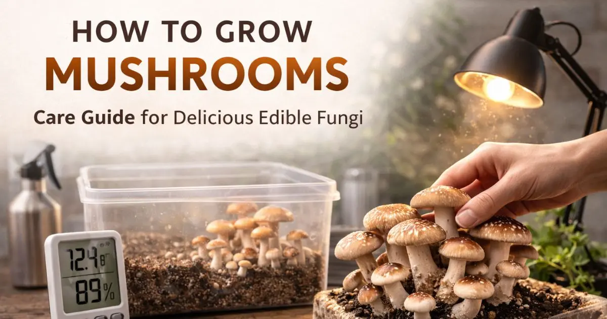 How to Grow Mushrooms Ultimate Care Guide for Delicious Edible Fungi