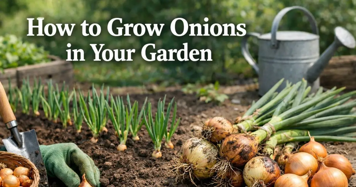 How to Grow Onions in Your Garden From Planting to Harvesting-Made-Easy