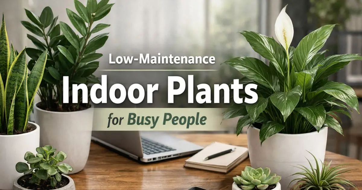 Low Maintenance Indoor Plants for Busy people