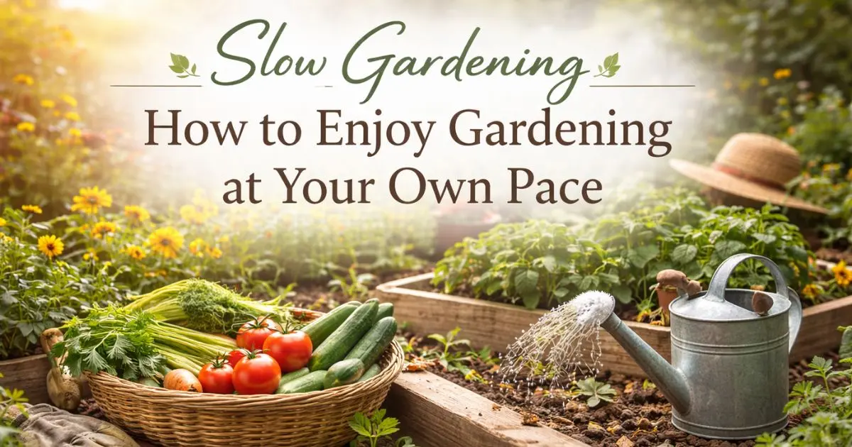 Slow Gardening Master the Art of Gardening at Your Own