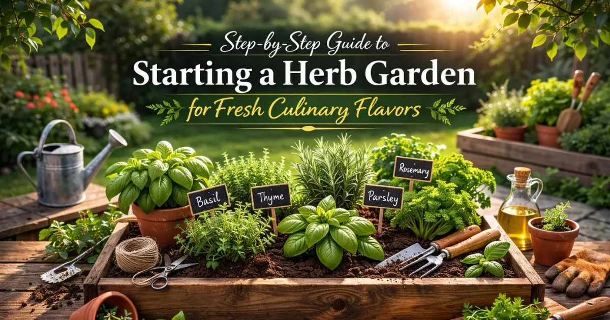 Step by Step Guide to Starting a Herb Garden-for Fresh Culinary Flavors