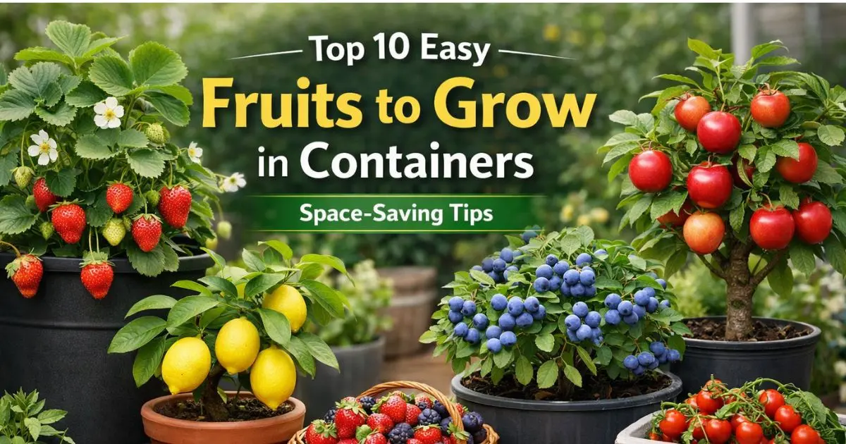 Top 10 Easy Fruits to Grow in Containers Space Saving Tips for Maximum Harvest